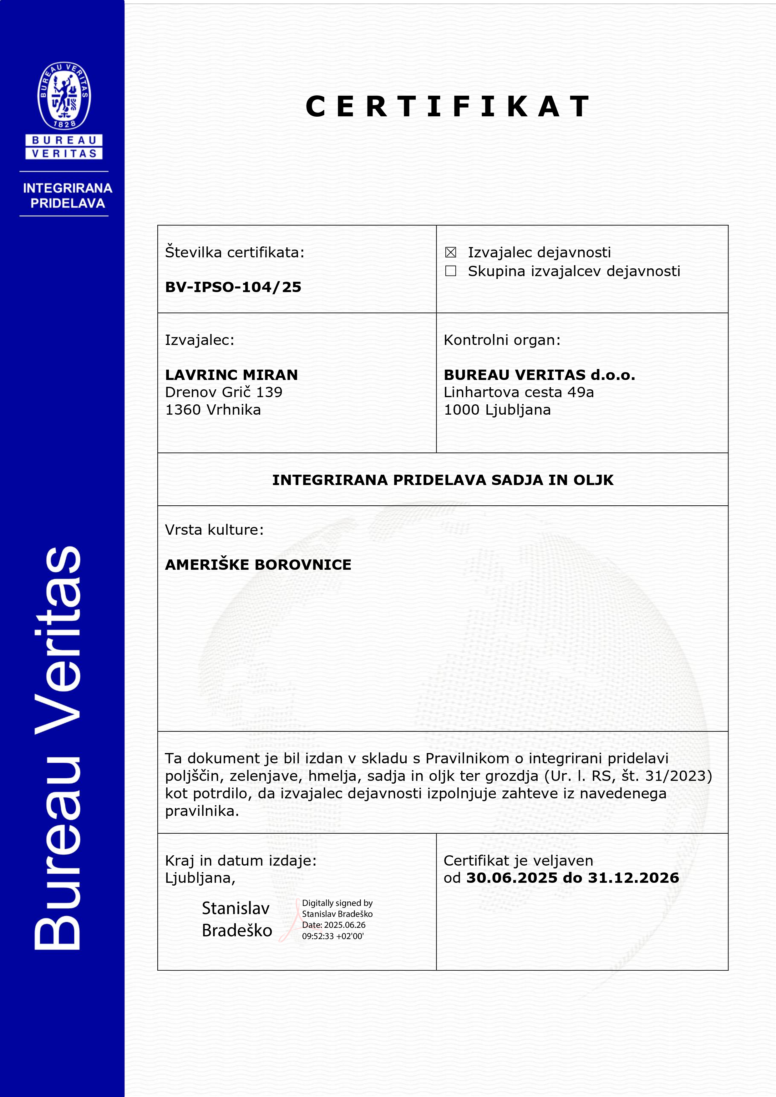 Predogled IP certifikata 2025